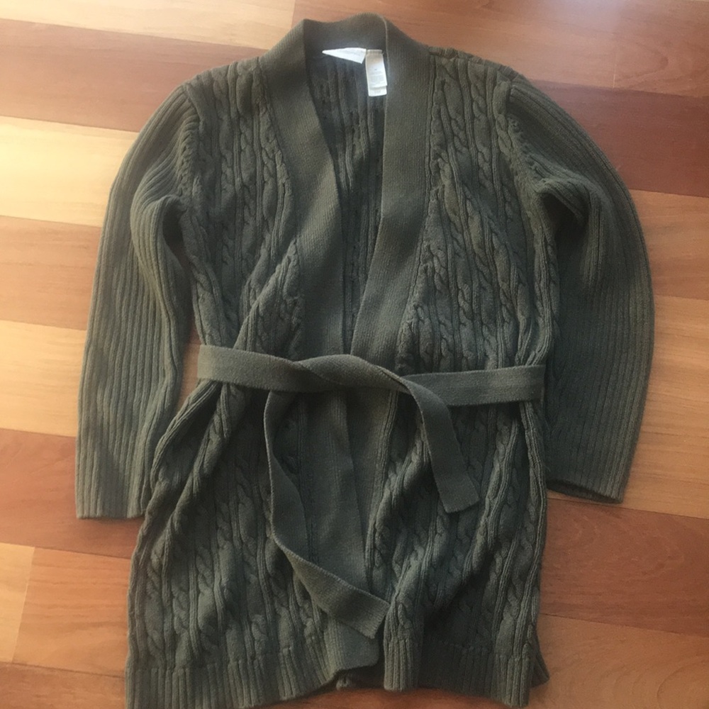 Cable Knit Wrap sweater